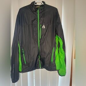 Grey and Green wind breaker